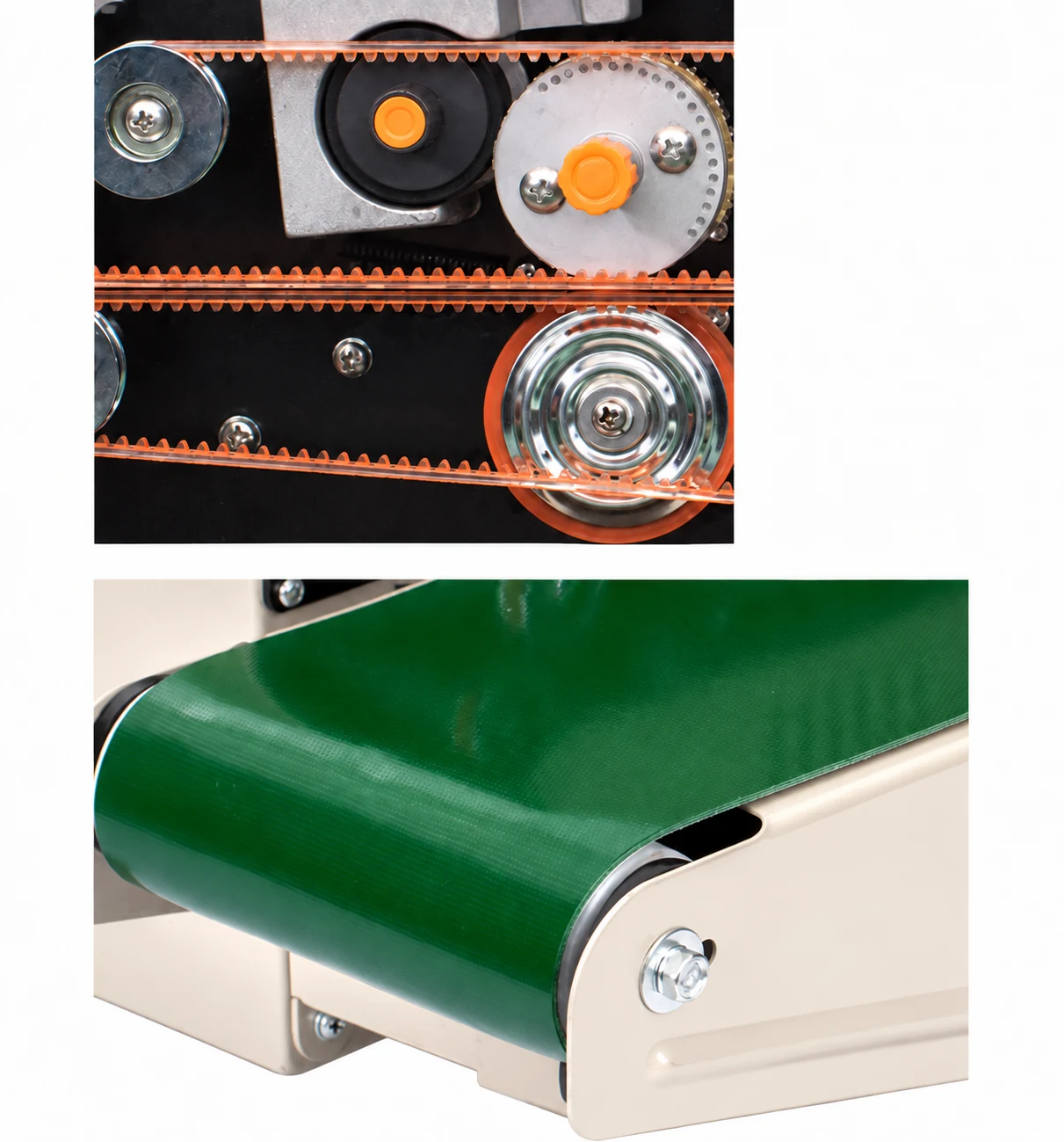 FRD1000C Coding wheel and conveyor belt