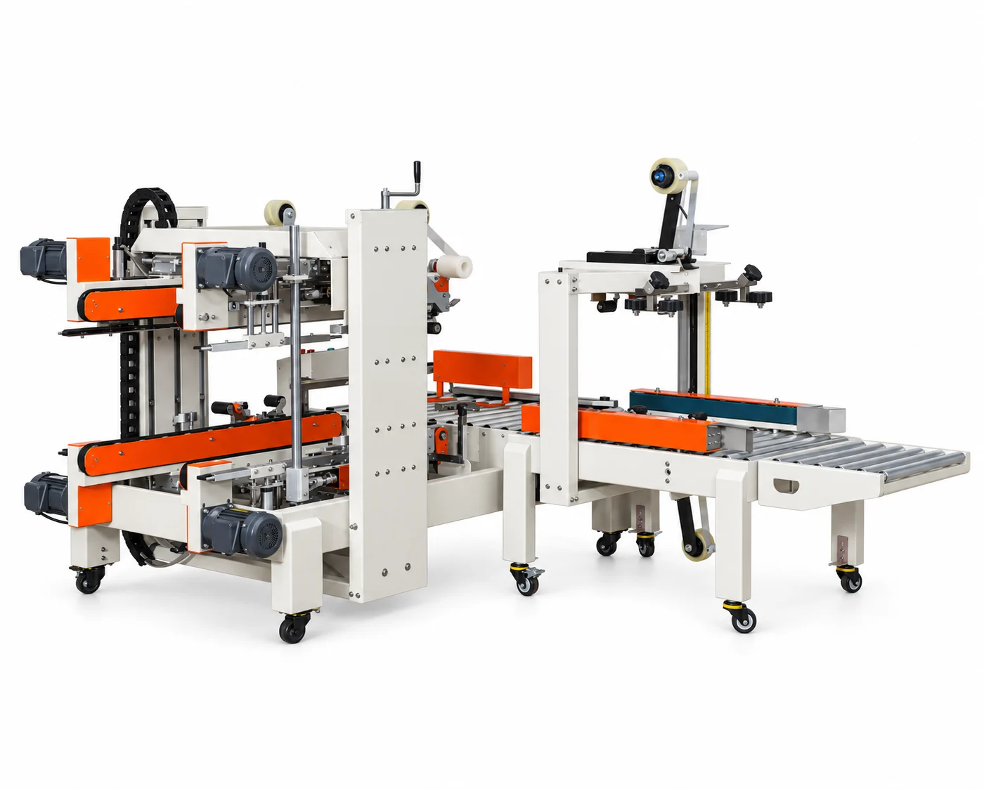 Centre-seam carton sealer connected to an edge-sealing station